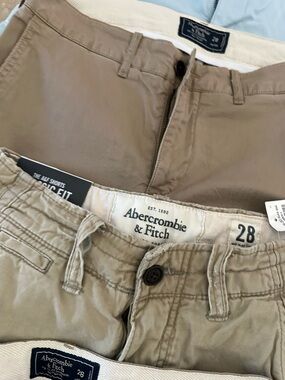 Abercrombie & Fitch Beige/Tan Chino Shorts
